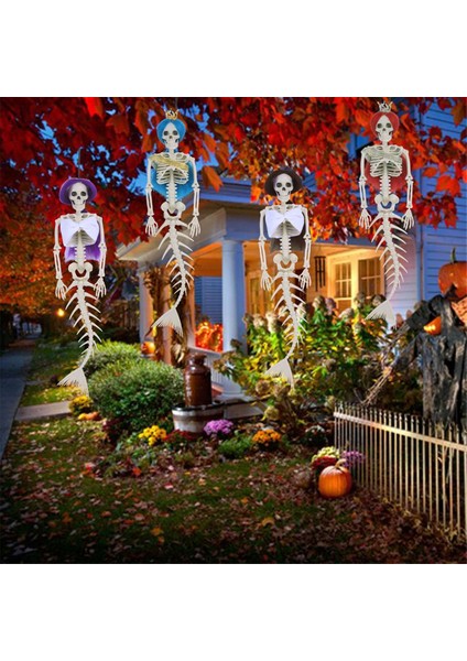 Deniz Kızı Iskeleti Deniz Altında Uzun Saçlı Cadılar Bayramı Partisi, Asma Cadılar Bayramı Dekorasyonları Cadılar Bayramı Açık C (Yurt Dışından) fiyatları