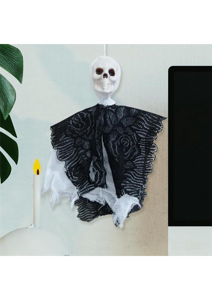 Cadılar Bayramı Asma Kafatası Hayalet Açık Hayalet Dekor Kafatası Hayalet Dekor Grim Reapers Dekor Beyaz Hayalet Su Geçirmez Küçük (Yurt Dışından) modelleri