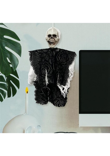 Cadılar Bayramı Asma Kafatası Hayalet Açık Hayalet Dekor Kafatası Hayalet Dekor Grim Reapers Dekor Beyaz Hayalet Su Geçirmez Küçük (Yurt Dışından) fırsatları
