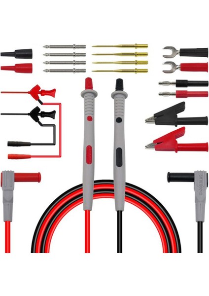 P1503D Multimetre Probları Değiştirilebilir Iğneler Test Kurşunları Kitler Dijital Multimetre Kablo Feeler Için Problar Multimetre Tel Uçları (Yurt Dışından)