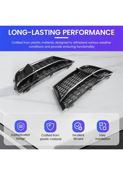 Audi A3 S3 S-Line 2016-2020 8V3807681AE 8V3807682Q Için Ön Tampon Sis Örtü Izgara Kapağı (Yurt Dışından) indirimleri