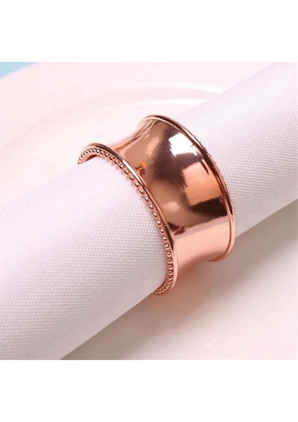 4pcs Peçete Yüzükleri, Peçete Tutucu Yüzüğü, Dövülmüş Tasarım Serviettes Tokası Düğün, Gümüş (Yurt Dışından) fırsatları