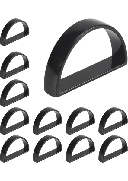 Peçete Yüzükleri 12, Peçete Halkaları Sevgililer Için Dekor, Anneler Günü, Şükran Günü, Noel, Yıldönümü Yemekleri Siyah (Yurt Dışından) modelleri