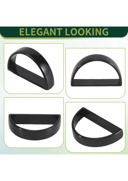 Peçete Yüzükleri 12, Peçete Halkaları Sevgililer Için Dekor, Anneler Günü, Şükran Günü, Noel, Yıldönümü Yemekleri Siyah (Yurt Dışından) indirimleri