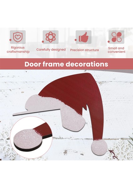 Noel Kapısı Toppers Dekor, Üst Kapı Çerçevesi Köşe Işaret Süslemeleri, Ev Dekoru Koyu Dekoru K (Yurt Dışından) fırsatları