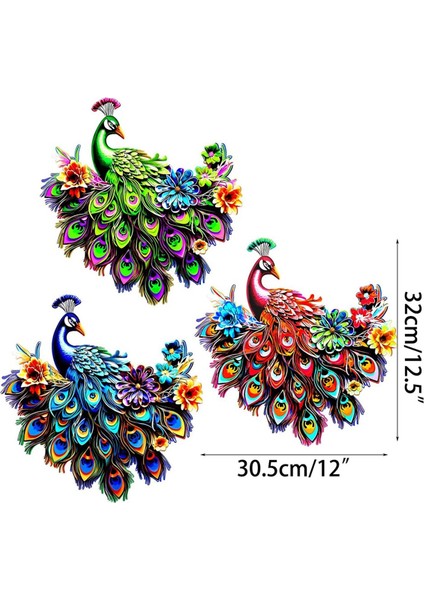 Ev Dekoru Dış Demir Tavus Kuşu Duvar Asma Avlu Duvar Düzeni Peyzaj Duvar Asma Accessorie Ev Dekoru, Yeşil (Yurt Dışından) indirimleri