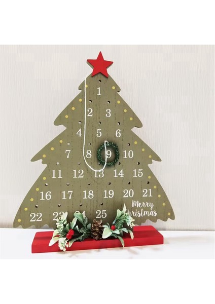 Mutlu Noel Süsleri Takvim Geri Sayım Noel Şekli Ev Dekorasyonu 2024 Noel Navidad Dekor (Yurt Dışından) fırsatları