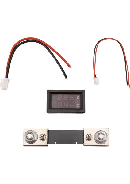 Dijital Voltaj Akım Metre Yüksek Voltaj LED Dc Çift Ekran Metre 7V-100V 100A Metre Şantlı (Yurt Dışından)