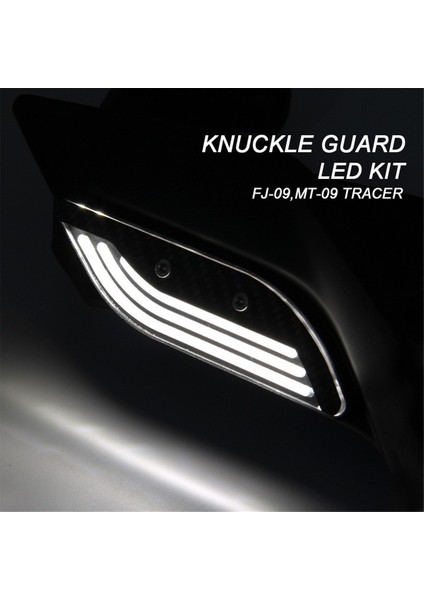 Motosiklet El Koruma Dekoratif Işıklar Knuckle Guard LED Kiti Yamaha Fj-09 MT09 Mt-09 Tracer 2014-2017 (Yurt Dışından) fırsatları