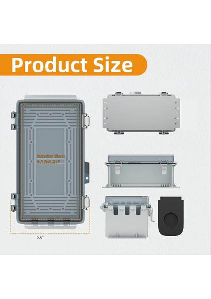 9X5X4.3 Inç Dış Mekan Uzatma Kablosu Kapağı Dış Su Geçirmez Dış Mekan Elektrik Kutusu Çıkış Fiş Kapak Kablosu Koruyucusu (Yurt Dışından) modelleri