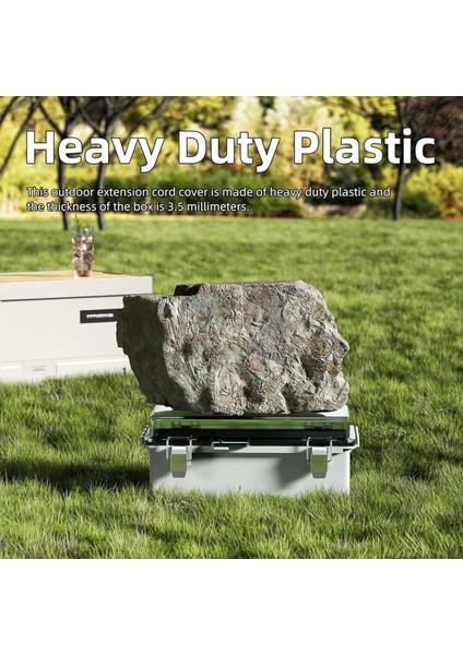 9X5X4.3 Inç Dış Mekan Uzatma Kablosu Kapağı Dış Su Geçirmez Dış Mekan Elektrik Kutusu Çıkış Fiş Kapak Kablosu Koruyucusu (Yurt Dışından) fırsatları