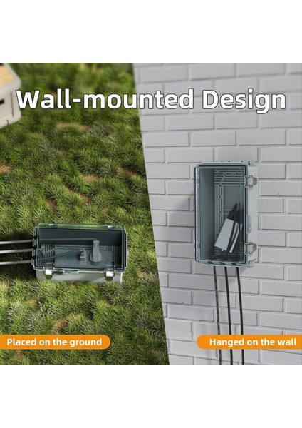 9X5X4.3 Inç Dış Mekan Uzatma Kablosu Kapağı Dış Su Geçirmez Dış Mekan Elektrik Kutusu Çıkış Fiş Kapak Kablosu Koruyucusu (Yurt Dışından) indirimleri