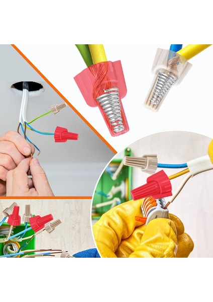 Tan Tel Somunu, Kanatlı Tel Ucu Konnektör Kapağı, Somun 18-8 Awg, HSP13 Tipi Vidalı Terminal, Elektrik Kablolarını Bağlamak Için (Yurt Dışından) fırsatları