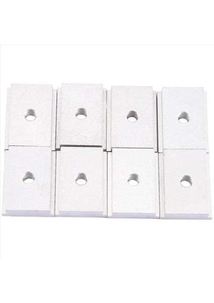 8 Adet M6 T Tip Parça Kaydırıcısı 30/45 Track Kelepçe Vidalı Groove Gümüş Aracı Gümüş (Yurt Dışından) fiyatları