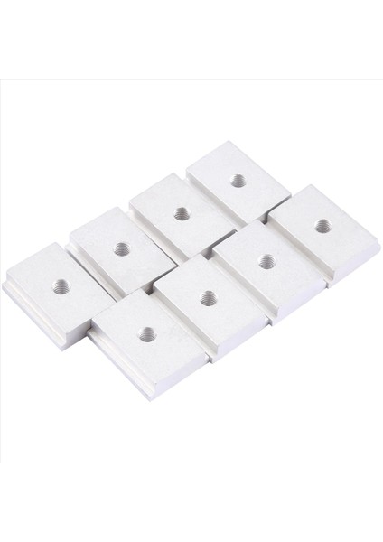 8 Adet M6 T Tip Parça Kaydırıcısı 30/45 Track Kelepçe Vidalı Groove Gümüş Aracı Gümüş (Yurt Dışından) modelleri