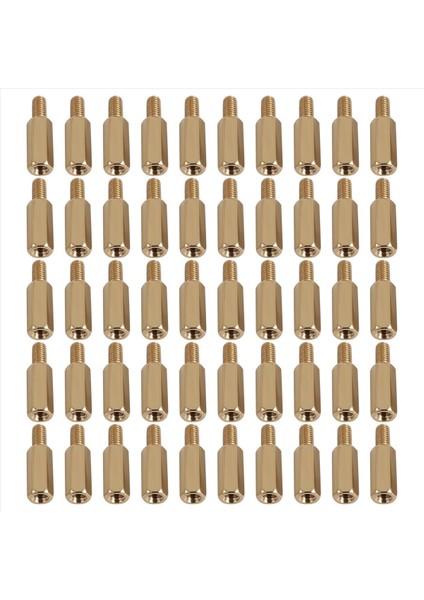 50 Pcs M3 Erkek x M3 Dişi 11MM Uzunluğunda Pirinç Vidalı Iplik Pcb Stand-Off (Yurt Dışından) modelleri