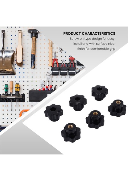 Makineler Mandal Kleman Kepçeli Fındık Düğme Kavrama M8 Dişi Iplik 6pcs (Yurt Dışından) indirimleri