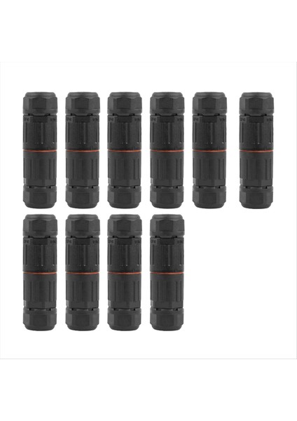 10PCS 2 Pin Vidalı Sıkıştırma Terminal Konnektörü Düz Endüstriyel Dış Mekan IP68 Su Geçirmez Yalıtım (Yurt Dışından)