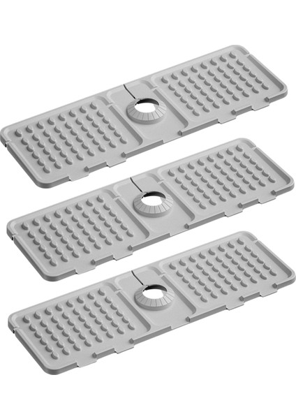 Mutfak Lavabo Musluk Ped, Silikon Lavabo Musluk Ped Sıçrama Koruma, Musluk Su Emme Lavabo Koruma Pedi Gri (Yurt Dışından)