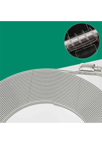 10FT Paslanmaz Çelik Hortum Kelepçe Çiftlik Kiti, Solucan Dişli Bandı Hortum Kelepçe Kelepçesi Vidalı Boru Kelepçesi Kanal, Tüp ve Yakıt Hattı (Yurt Dışından) modelleri