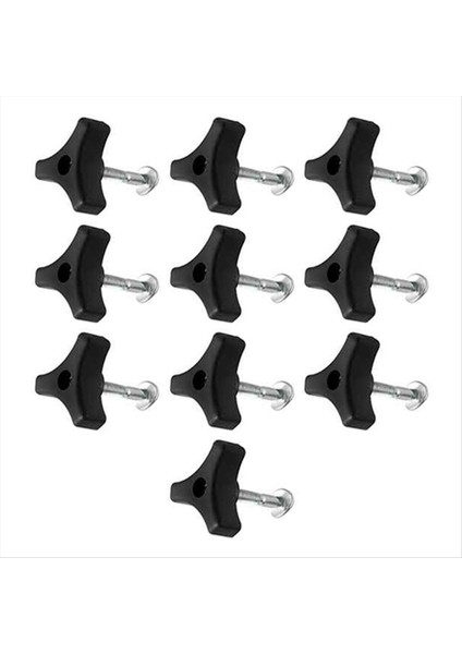 10 Set Üçgen Sap Çubuk Tekerleği Düğmesi ve Cıvata Bağlantı Makinesi Çim Makinesi Çim Biçme Makinesi Aksesuarları (Yurt Dışından)