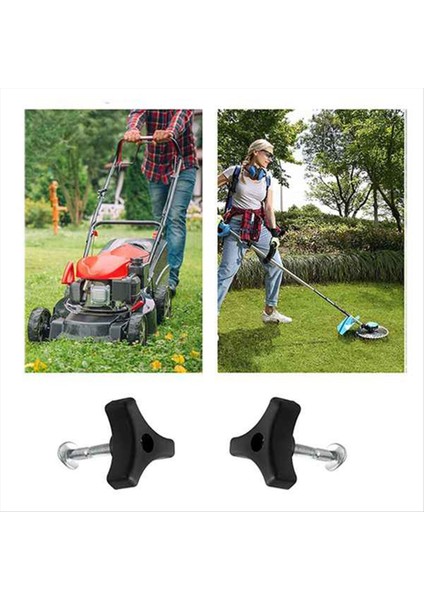 10 Set Üçgen Sap Çubuk Tekerleği Düğmesi ve Cıvata Bağlantı Makinesi Çim Makinesi Çim Biçme Makinesi Aksesuarları (Yurt Dışından) modelleri