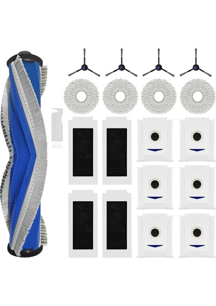 Ecovacs Deebot T30 Pro Omni Ana Yan Fırça Hepa Filtre Mop Kumaş Toz Torbaları Vakum Süpürge Parçaları (Yurt Dışından)