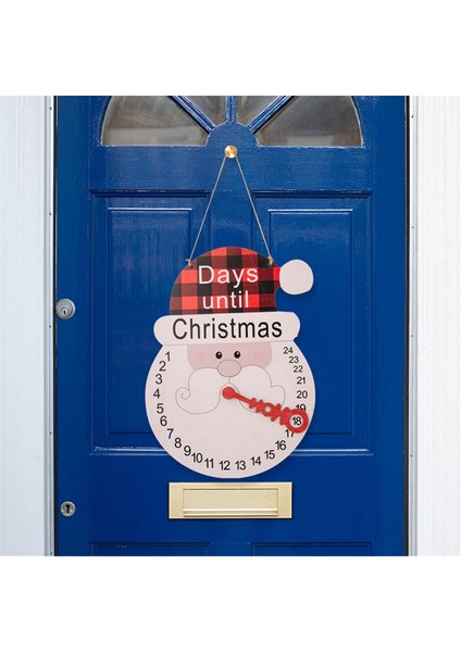 Ahşap Santa-Snowman Noel-Medıllı Takvim, Noel-Medeft Koleksiyonu Dekoratif Yeniden Kullanılabilir Ahşap Geri Sayım Takvimi (Yurt Dışından) modelleri