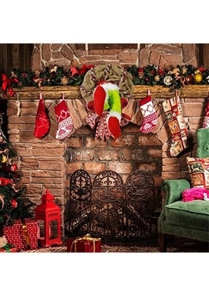 Çelenk, Noel Hırsızı Çelenk, Noel Hırsızı Nasıl Çaldı Ön Kapı Dekorasyonu Için Noel Çuval Bezi Çelenk Çelenk (Yurt Dışından) indirimleri