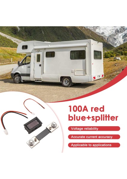 Dijital Voltaj Akım Metre Yüksek Voltaj LED Dc Çift Ekran Metre 7V-100V 100A Metre Şantlı (Yurt Dışından) indirimleri