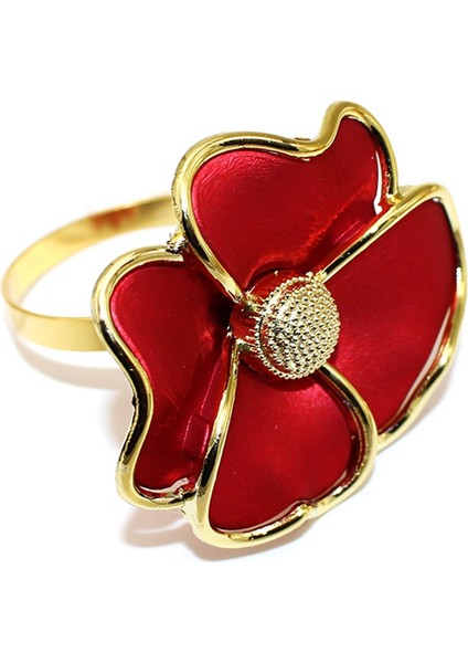 Çiçek Peçete Halkaları, Kağıt Peçeteler ve 6 Kişilik Masa Bezleri Için Zarif Peçete Tutucuları, B (Yurt Dışından)