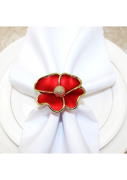 Çiçek Peçete Halkaları, Kağıt Peçeteler ve 6 Kişilik Masa Bezleri Için Zarif Peçete Tutucuları, B (Yurt Dışından) fırsatları