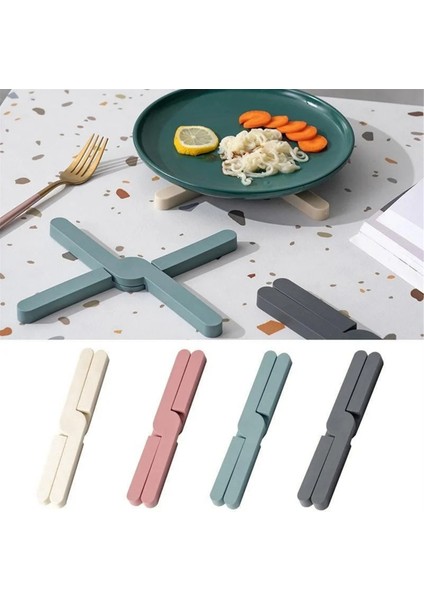 C-Katlanabilir Trivet Paspaslar, Sıcak Pot Tutucu Sıcak Pedler Kurutma Mat Tablo Mutfağı Için Isıya Dayanıklı (Katlanabilir x Şekilli) (Yurt Dışından) indirimleri