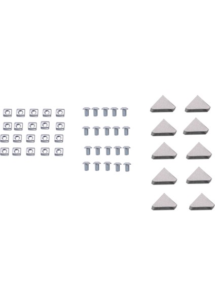 50PCS Köşe Braket 2020 Serisi Alüminyum Profil Konnektörü 6 mm Yuva Alüminyum Profil Aksesuarları (Yurt Dışından)