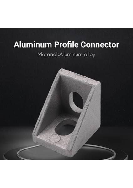 50PCS Köşe Braket 2020 Serisi Alüminyum Profil Konnektörü 6 mm Yuva Alüminyum Profil Aksesuarları (Yurt Dışından) fiyatları