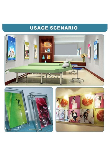 3/4 Dia x 1inch (19X25MM) Standoff Vidaları Duvar Montajlı Işaret Tutucuları Akrilik Cam Çiviler 8 Pcs (Yurt Dışından) indirimleri