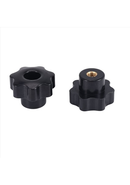 10PCS M6 Dişi Düğme Vidaları M6 x 32MM Dişi Dişli Yıldız Kafa Kelepçeleme Düğmesi Kavrama Siyah (Yurt Dışından) fırsatları