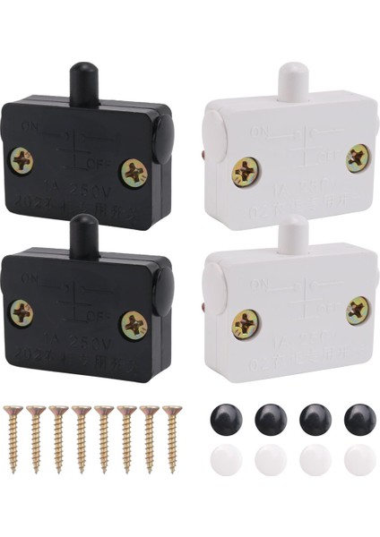 4 Adet Dolap Kapı Anahtarı Dolap Lamba Anahtarı Çekmeceleri 12V 24V 110V Için Yakın Kapıda Aç (Yurt Dışından)