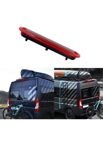 Araba Üçüncü Fren Lambası Yüksek Montajlı Fren Işığı Uyarı Işığı 1340670080 Fiat Ducato Citroen Relay Peugeot Boxer Red (Yurt Dışından) fiyatları