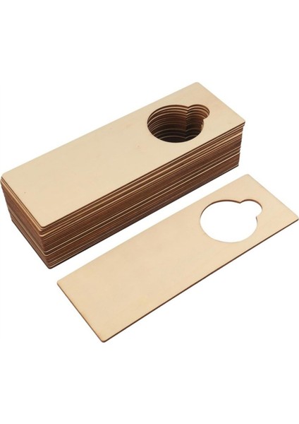 20PC Bitmemiş Ahşap Kapı Knob Askı Kapısı Imzaları Dıy Craft Home Office Hotel Dekorasyon Işini Kullanın Bir (Yurt Dışından)