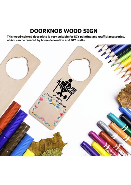 20PC Bitmemiş Ahşap Kapı Knob Askı Kapısı Imzaları Dıy Craft Home Office Hotel Dekorasyon Işini Kullanın Bir (Yurt Dışından) fiyatları