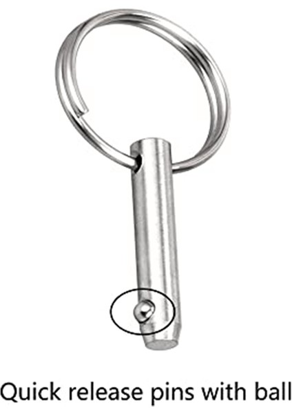 4 Pcs Deniz Hızlı Serbest Bırakma Pimleri Bimini Üst Pimleri, Çap 1/4in (6.3mm), Toplam Uzunluk1.5in (38MM), Kullanılabilir Uzunluk (25.4mm) (Yurt Dışından) fırsatları