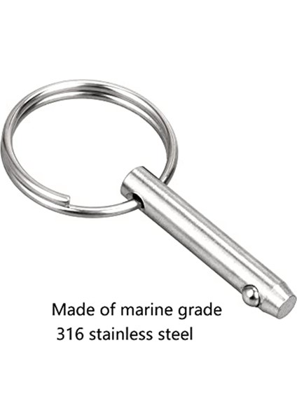 4 Pcs Deniz Hızlı Serbest Bırakma Pimleri Bimini Üst Pimleri, Çap 1/4in (6.3mm), Toplam Uzunluk1.5in (38MM), Kullanılabilir Uzunluk (25.4mm) (Yurt Dışından) indirimleri
