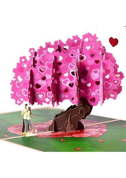Sevgililer Günü Pop Up Kartı, Sevgililer Günü Için 3D Tebrik Kartı, Düğün, Yıldönümü, Nişan, Erkek Kadın B Için (Yurt Dışından) modelleri