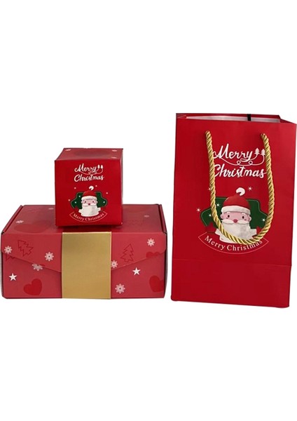 Kırmızı Sürpriz Hediye Kutusu Mutlu Noeller Sürpriz Hediye Kutuları Para ve Doğum Günü Pop-Up Hediye Kutusu (16 Kutu Seti) (Yurt Dışından) indirimleri