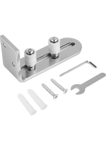 Modern Krom Sürgülü Barn Kapı Zemin Kılavuzu Balo Yatakları Tüm Boyut Kapı Için Ayarlanabilir Kalma Silindir Duvar Montaj Sistemi (Yurt Dışından) modelleri