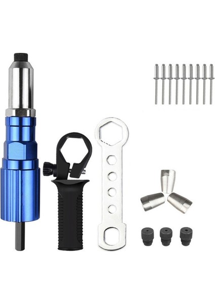 2.4-4.8mm Elektrikli Perçin Adaptörü Ana Kablosuz Perçinleme Aracı Ekleme Somun Çekme Elektrikli Matkaplar Için Uygun (Yurt Dışından) modelleri