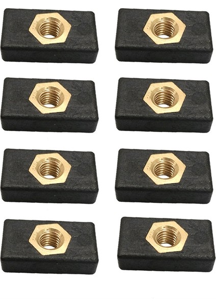 8pcs Kayak Yan Montaj Slayt Raylı Kaydırıcılar Balık Tutma Çubuk Kutup Tutucu Montaj Tabanı Sürgülü Somun (Yurt Dışından)