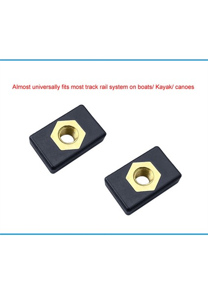 8pcs Kayak Yan Montaj Slayt Raylı Kaydırıcılar Balık Tutma Çubuk Kutup Tutucu Montaj Tabanı Sürgülü Somun (Yurt Dışından) fırsatları