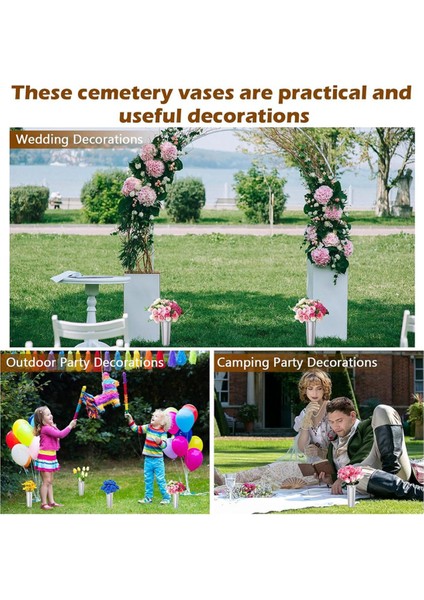 12 Pcs Mezarlık Vazoları Ediciler Memorial Floral Vazolar Mezar Çiçek Tutucu Koni Yeşil Bahis Viyazolar (Yurt Dışından) fırsatları